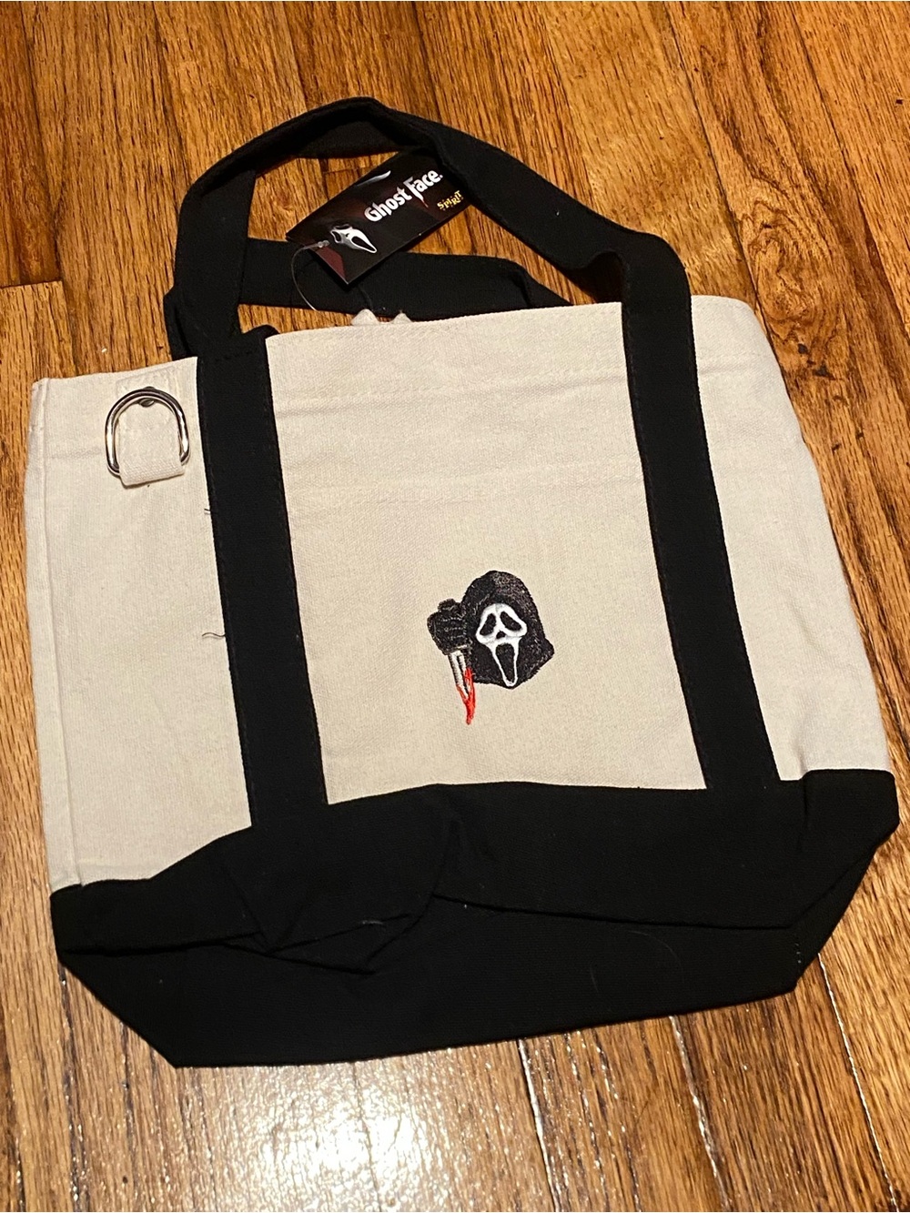 Viral GhostFace Canvas Tote Bag (Spirit Halloween)